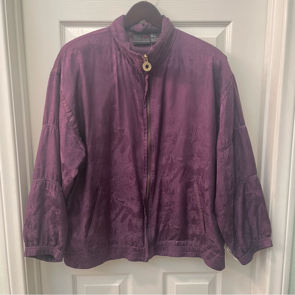 MURELI Savannah Animal Print Purple Jacket